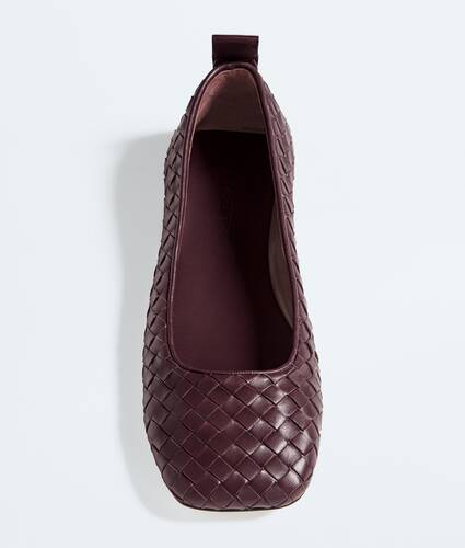 Women's Charlotte Ballerina in Deep mahogany Bottega Veneta Romania EN - Image 4