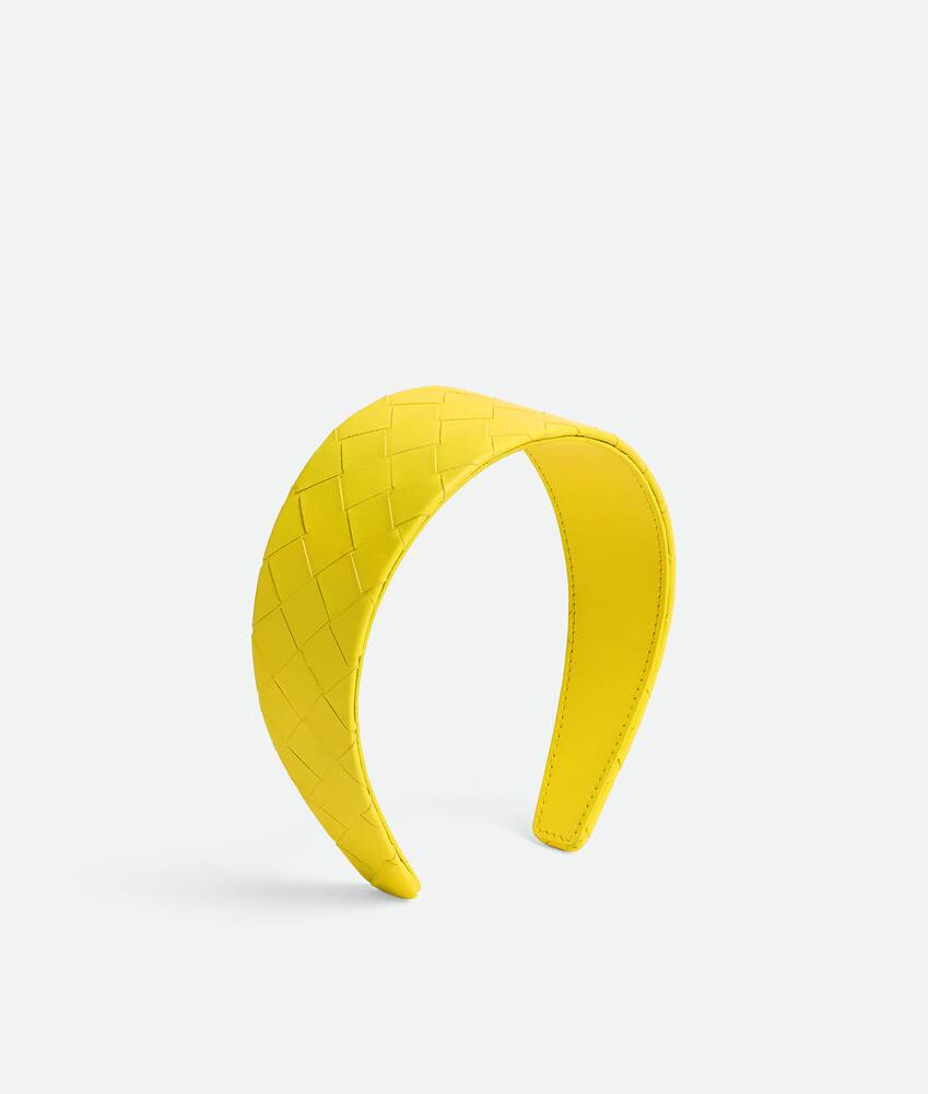 Intrecciato Headband in Sulfur Bottega Veneta United States EN - Image 3