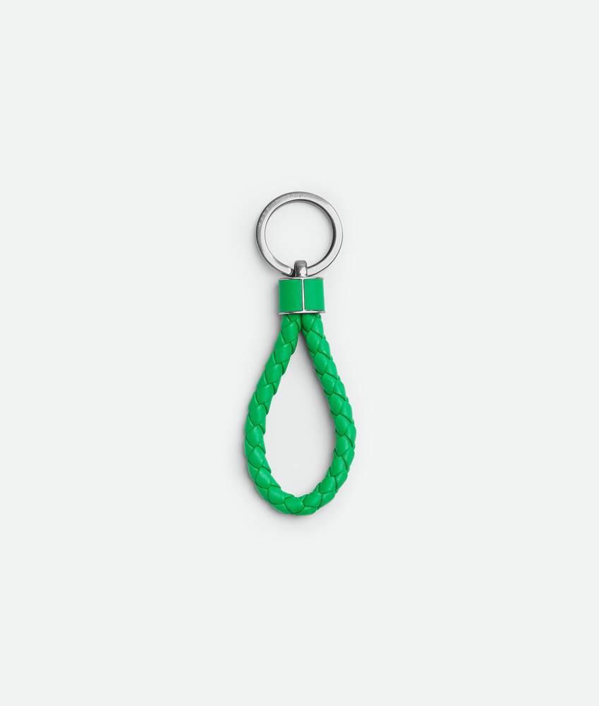 Men's Intreccio Key Ring in Parakeet Bottega Veneta Japan EN - Image 2