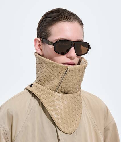 Occhiali da sole aviator Sophia Ribbon in Black/brown Bottega Veneta Italia IT - Image 2