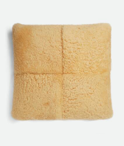 Coussin Cassette en sShearling en Butter Bottega Veneta Monaco FR - Image 1