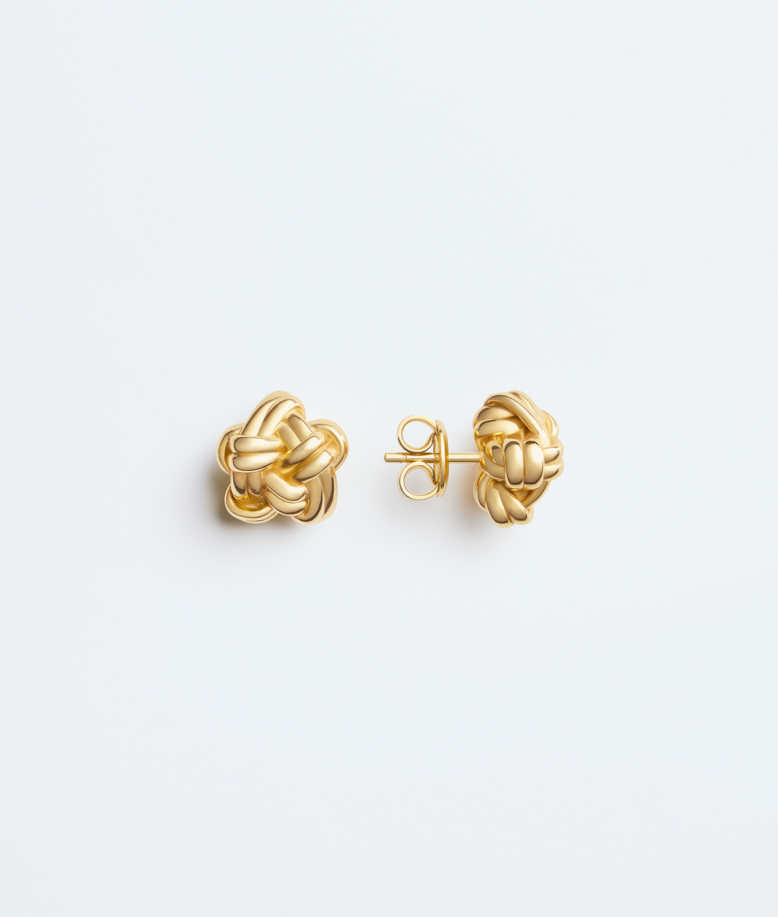 Women's Knot Stud Earrings in Yellow gold Bottega Veneta Luxembourg EN - Image 4