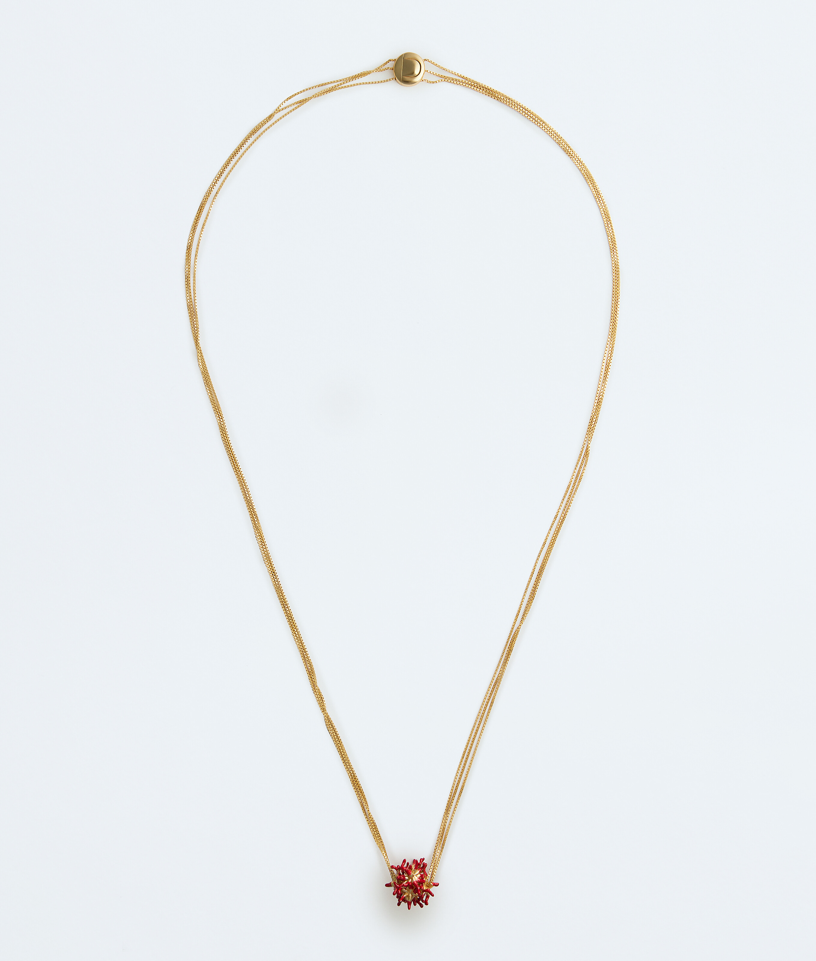 Women's Sea Coral Pendant Necklace in Cardinal Bottega Veneta Latvia EN - Image 1