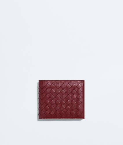 Men's  Woven Mycelium Bi-Fold Wallet in Lava red Bottega Veneta Zimbabwe EN - Image 1