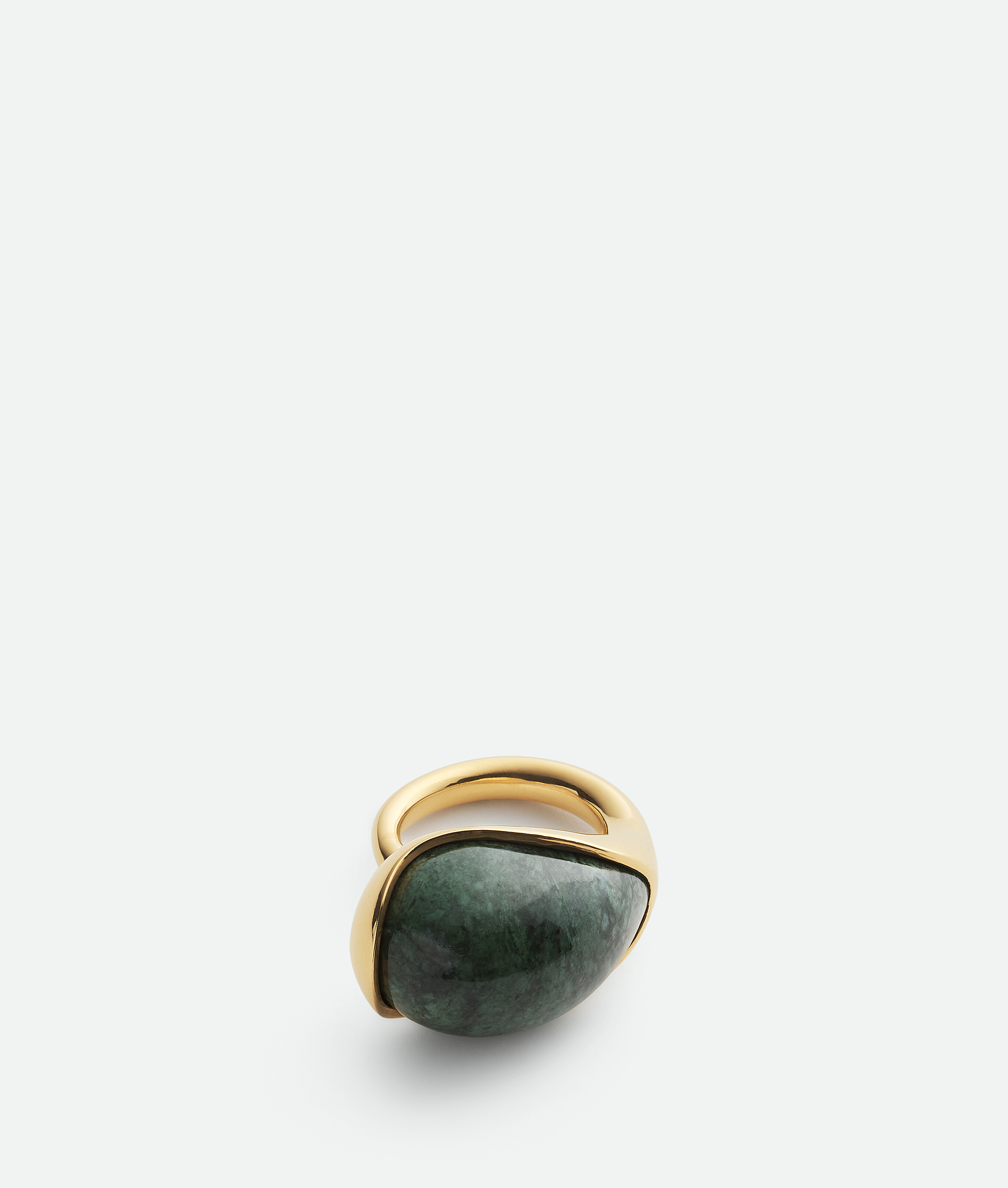 Bottega Veneta Bague Drop Marble Grand Format In Green