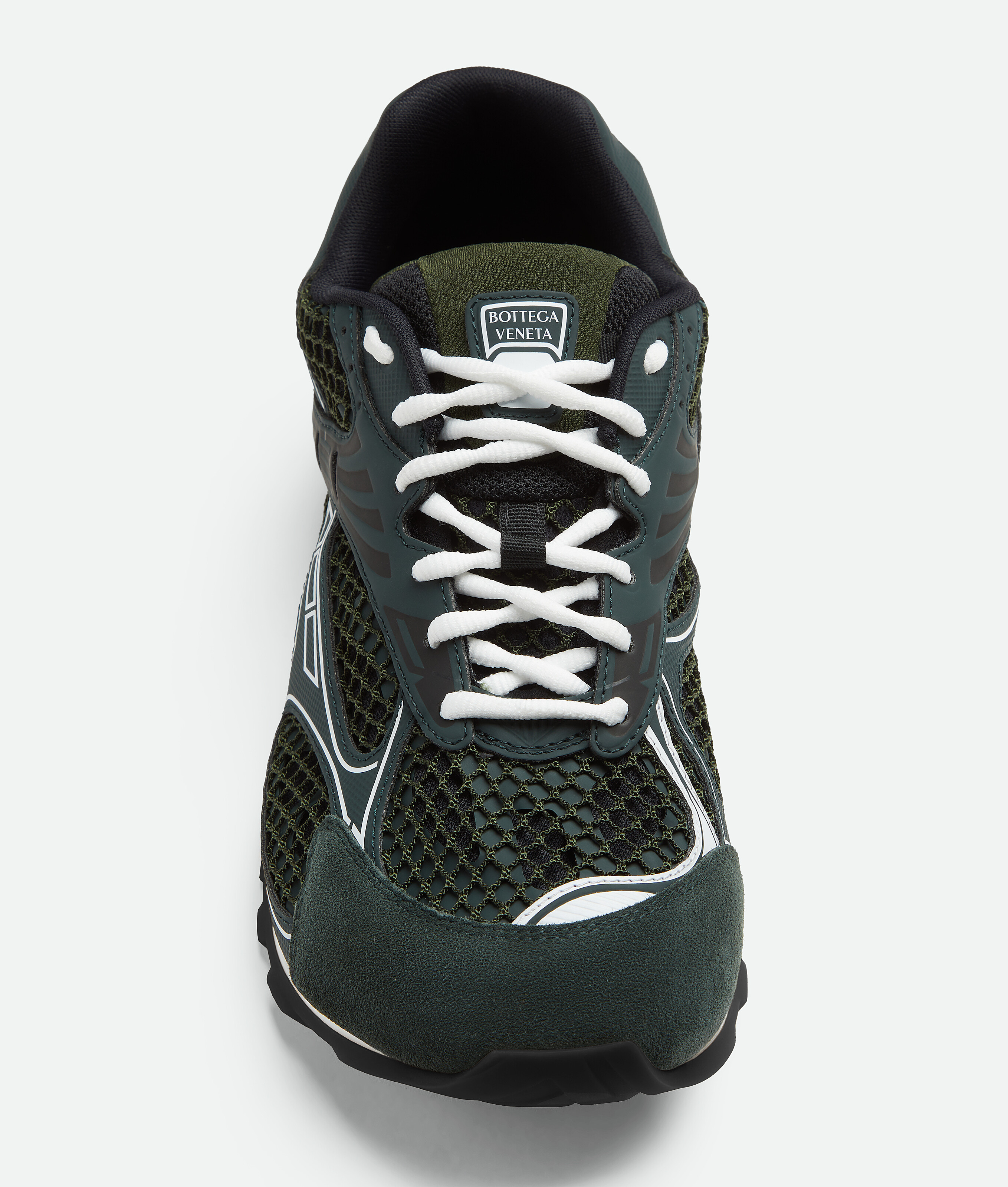 Bottega Veneta Orbit Mesh Running Sneakers Rubber Sole In Multi