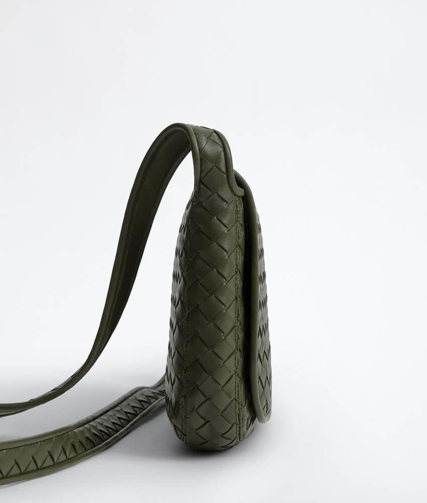 Men's Mini Veneto Messenger in Bark green Bottega Veneta Canada EN - Image 3
