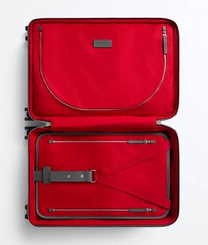 Odyssey Intrecciato Cabin Suitcase in Obsidian gray/radar Bottega Veneta Qatar EN - Image 4