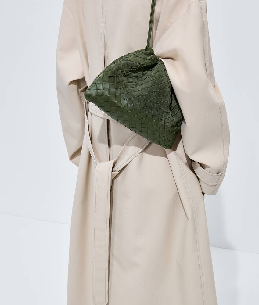 Women's Dustbag in Green tweed Bottega Veneta Greece EN - Image 2