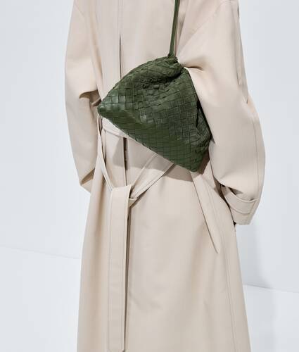 Women's Dustbag in Green tweed Bottega Veneta Greece EN - Image 2