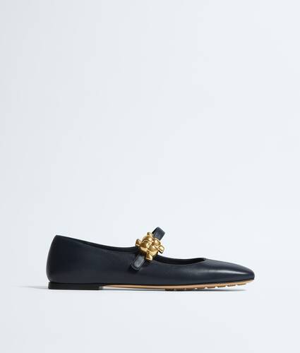 Women's Charlotte Mary-Jane Ballerina in Midnight Bottega Veneta Romania EN - Image 1