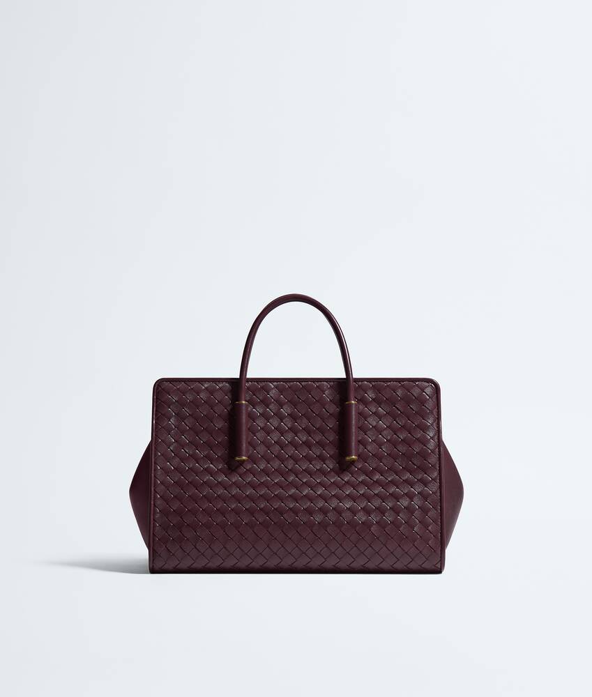 Small Barbara Tote in Deep Mahogany
