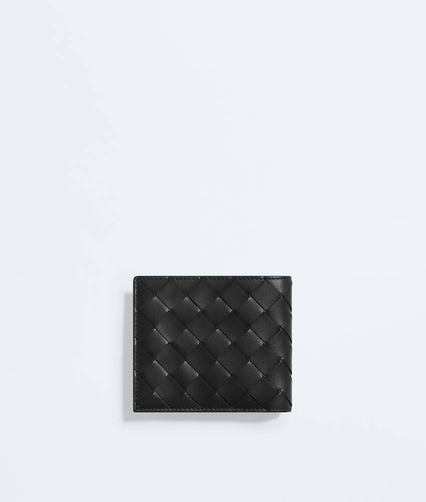Men's Intrecciato Bi-Fold Wallet with Coin Purse in Black/shamrock Bottega Veneta Hong Kong SAR China EN - Image 3