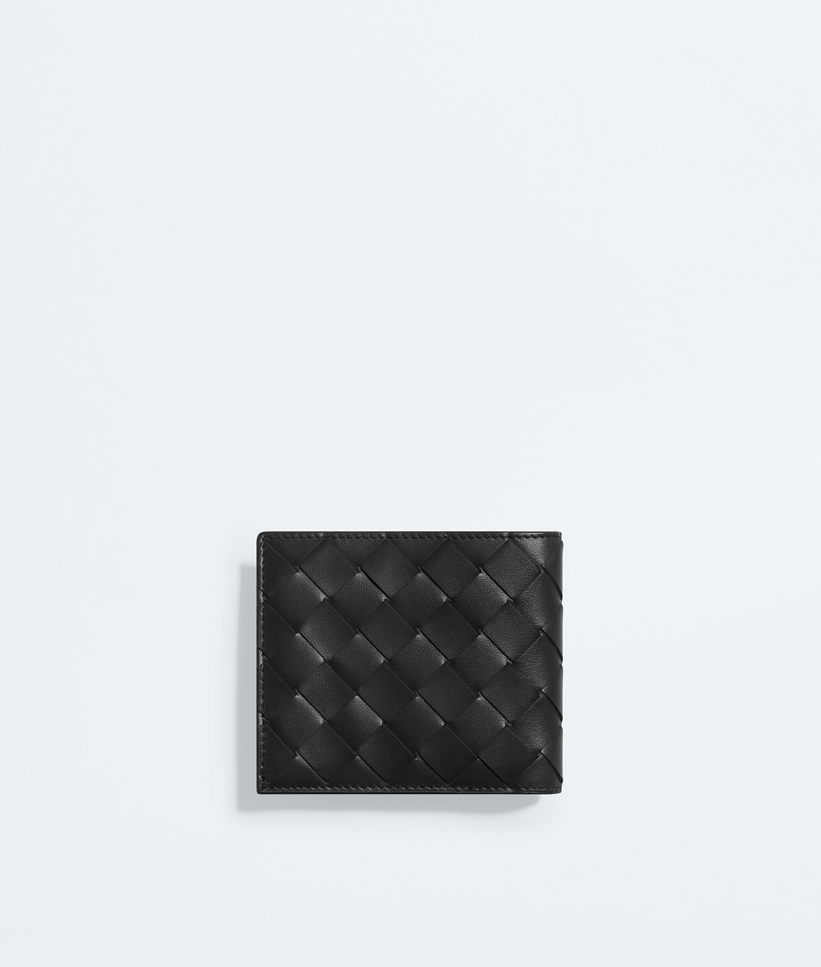 Men's Intrecciato Bi-Fold Wallet with Coin Purse in Black/shamrock Bottega Veneta Germany EN - Image 3