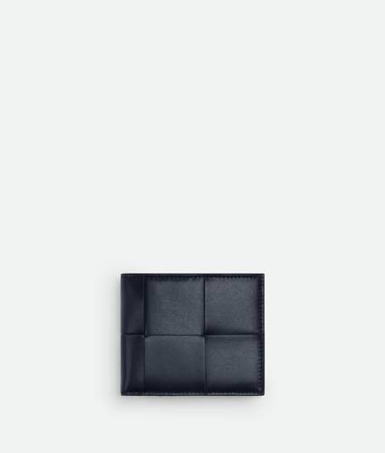 Bottega Veneta 財布 Men's Cassette Bi-Fold Wallet in Black/parakeet | Bottega Veneta US