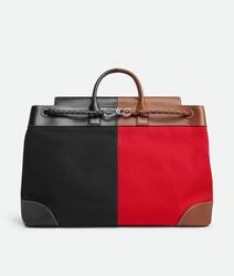 Black/scarlet/light wood