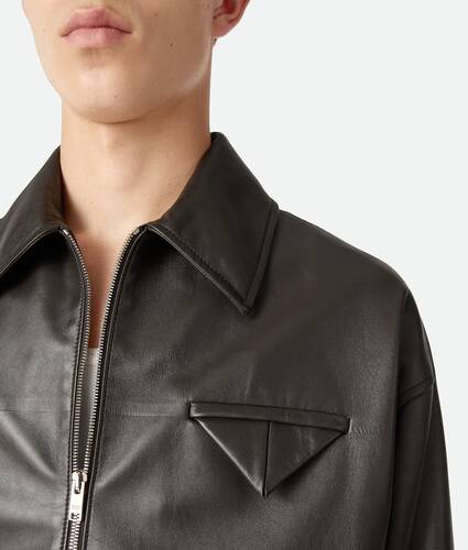 Blouson aus glänzendem Leder