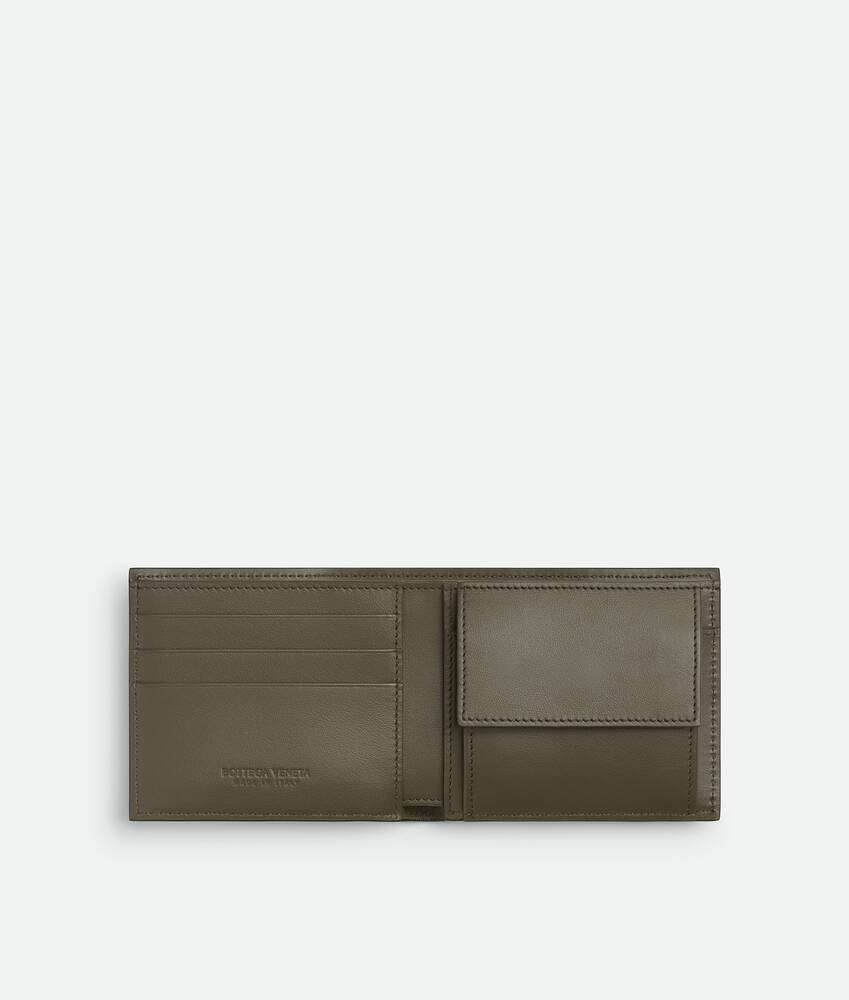 Men's Cassette Bi-Fold Wallet With Coin Purse in Ardoise/cypress Bottega Veneta Japan EN - Image 2