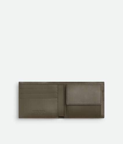 Men's Cassette Bi-Fold Wallet With Coin Purse in Ardoise/cypress Bottega Veneta Switzerland EN - Image 2