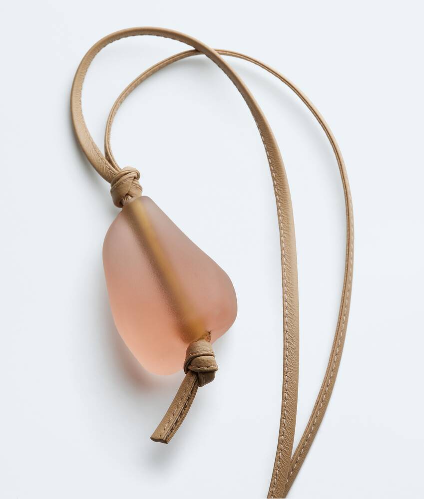 Women's Prisma Leather Necklace in Pink/shore Bottega Veneta Germany EN - Image 3