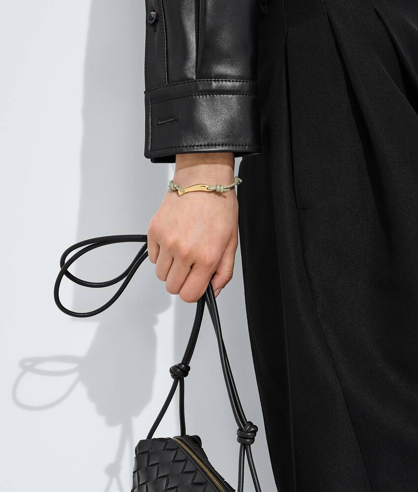 Pulsera Sardine de piel para Mujer en Travertine Bottega Veneta M&eacute;xico ES - Image 2