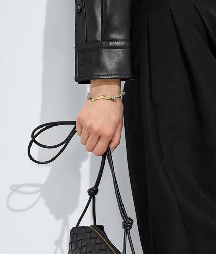Pulsera Sardine de piel para Mujer en Travertine Bottega Veneta M&eacute;xico ES - Image 2