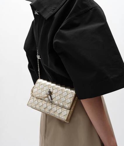 Women's Andiamo Wallet on Chain in Supermoon/silver Bottega Veneta Australia EN - Image 2