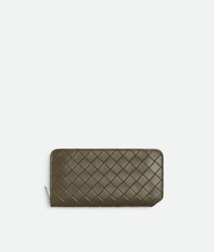 Men's Intrecciato Stamp Zip Around Wallet in Cypress Bottega Veneta Zimbabwe EN - Image 1