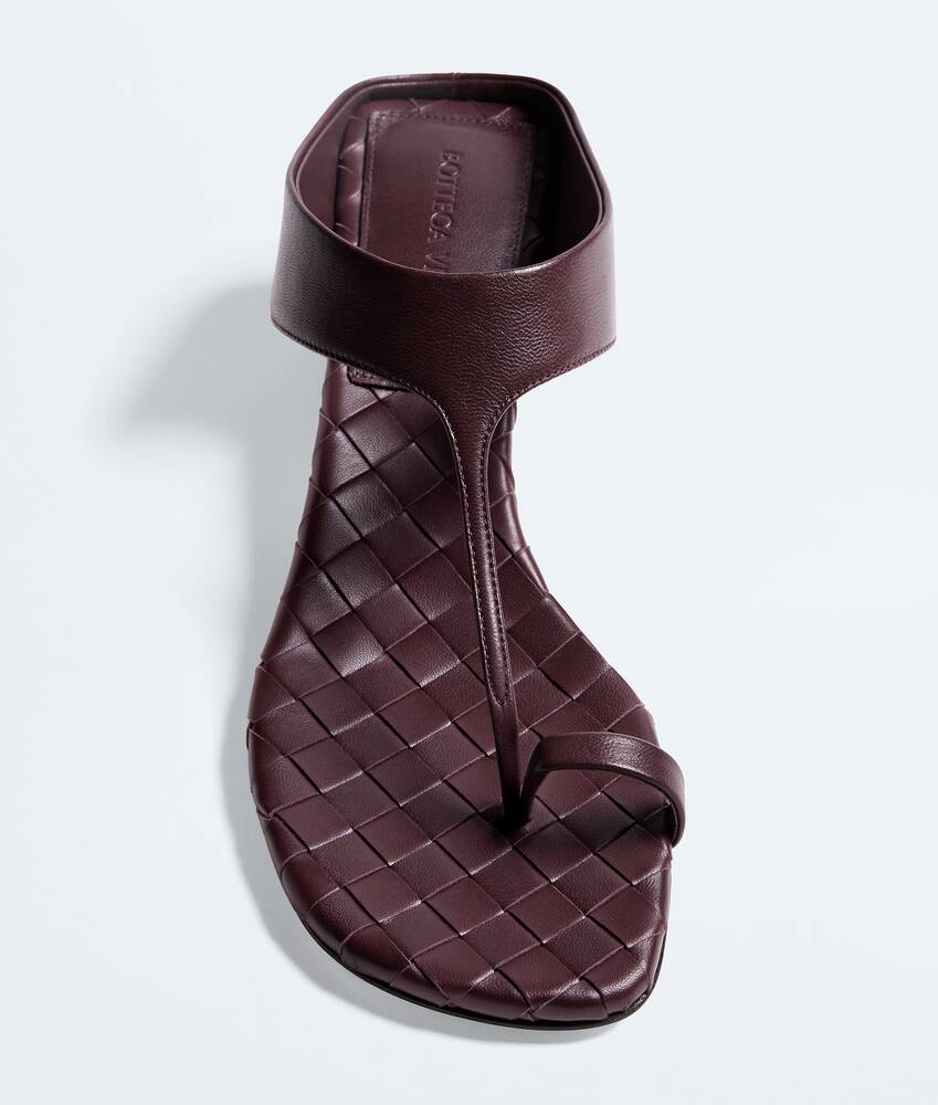 Women's Livia Thong in Deep mahogany Bottega Veneta United States EN - Image 4