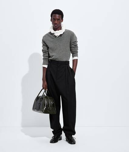 Men's Compact Cotton Poplin Shirt in White Bottega Veneta Ireland EN - Image 4