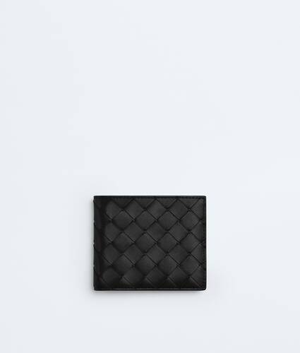Men's Intrecciato Bi-Fold Wallet in Black Bottega Veneta Netherlands EN - Image 1