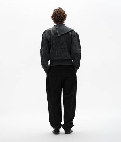 Men's Wool Rib Sweater in Dark gray melange Bottega Veneta Japan EN - Image 3