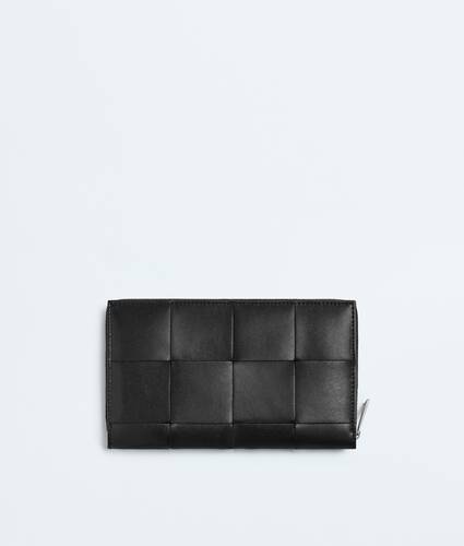 Women's Cassette Zip Around Wallet in Black/parakeet Bottega Veneta Zimbabwe EN - Image 4