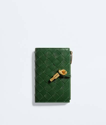 Ela's Carteira Bi-Fold Andiamo m&eacute;dia em Basil Bottega Veneta Brasil PT - Image 1