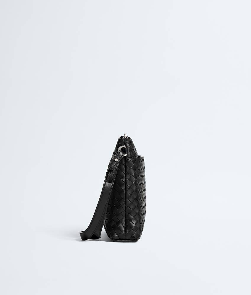Men's Intrecciato Piccolo Prism Pouch in Black Bottega Veneta United Arab Emirates EN - Image 3