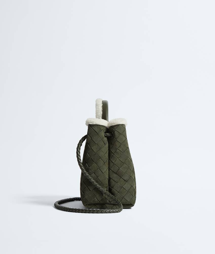 Women's Small Andiamo in Bark green/plaster Bottega Veneta Singapore EN - Image 4