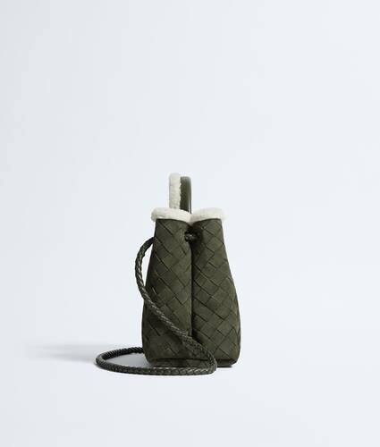 Women's Small Andiamo in Bark green/plaster Bottega Veneta Singapore EN - Image 4