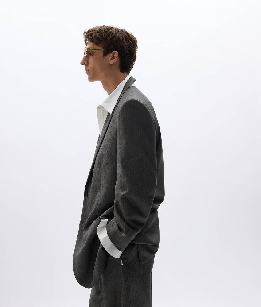 Chaqueta de lana y mohair para Hombre en Desert/grey melange Bottega Veneta Estados Unidos ES - Image 3