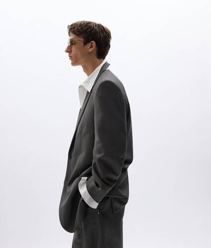 Chaqueta de lana y mohair para Hombre en Desert/grey melange Bottega Veneta Estados Unidos ES - Image 3