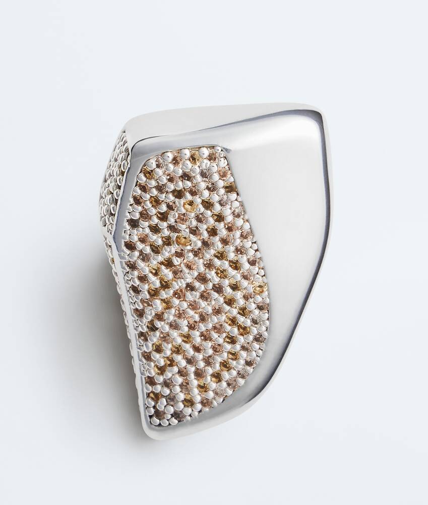 Women's Small Prisma Earrings in Vanilla/gold/champ Bottega Veneta Bulgaria EN - Image 3