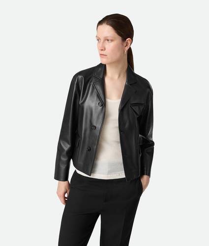 Leather Kimono Blouson