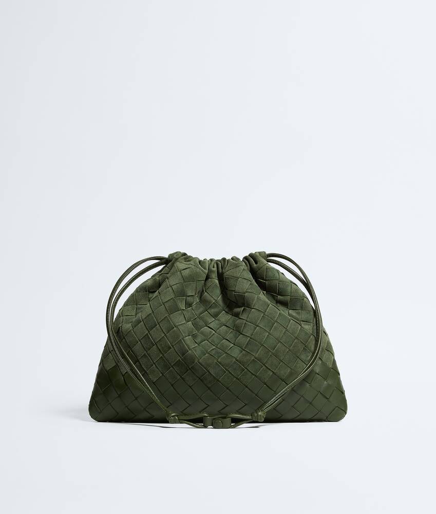Women's Dustbag in Green tweed Bottega Veneta Greece EN - Image 5