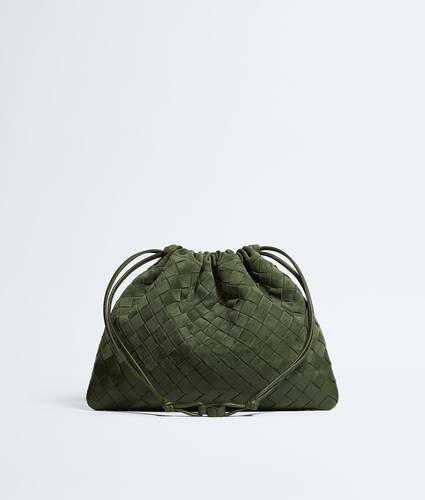 Women's Dustbag in Green tweed Bottega Veneta Greece EN - Image 5