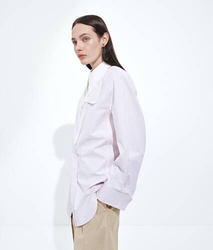 Cotton Oxford Belted Shirt