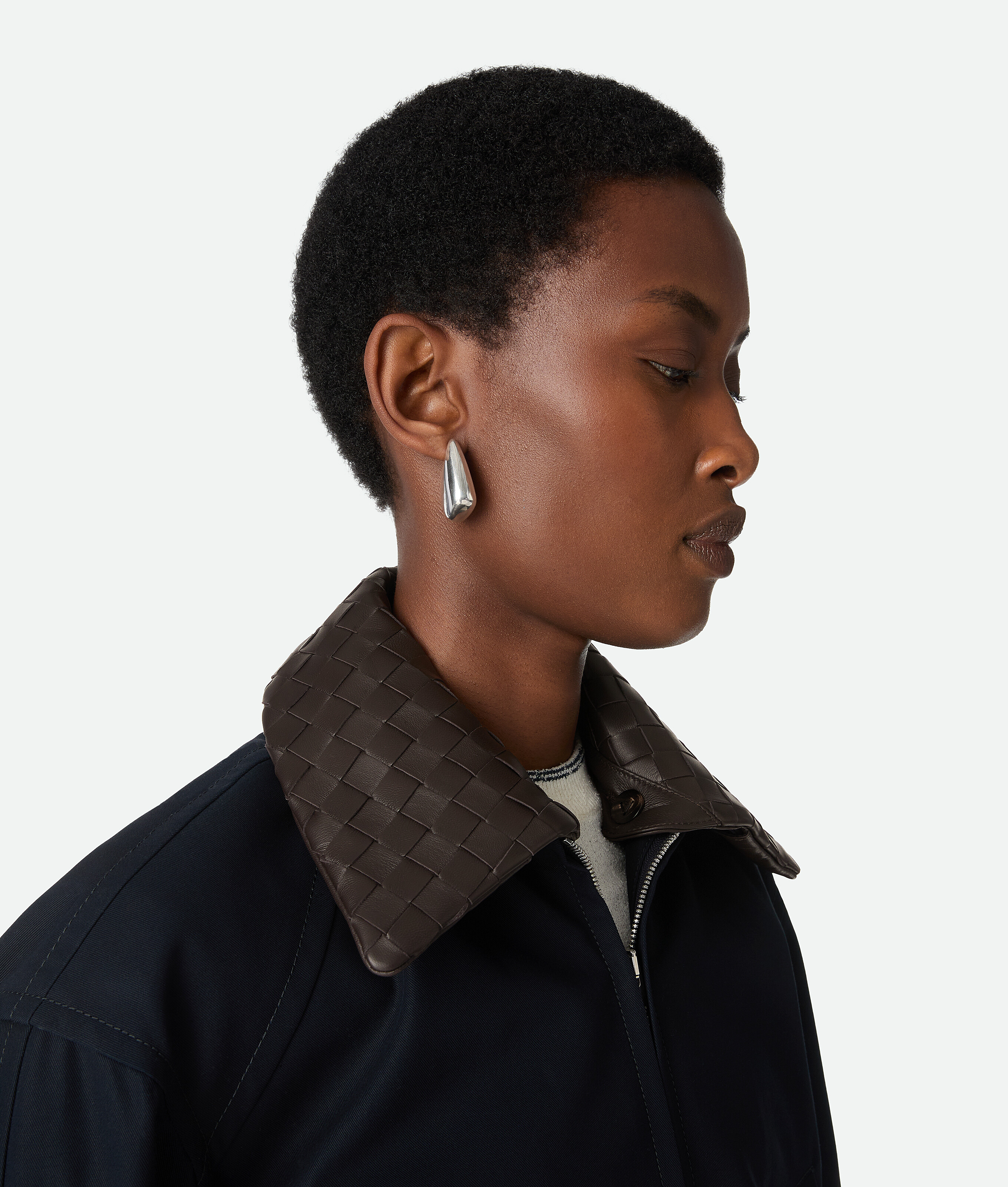 Bottega Veneta Blouson En Sergé De Coton In Blue