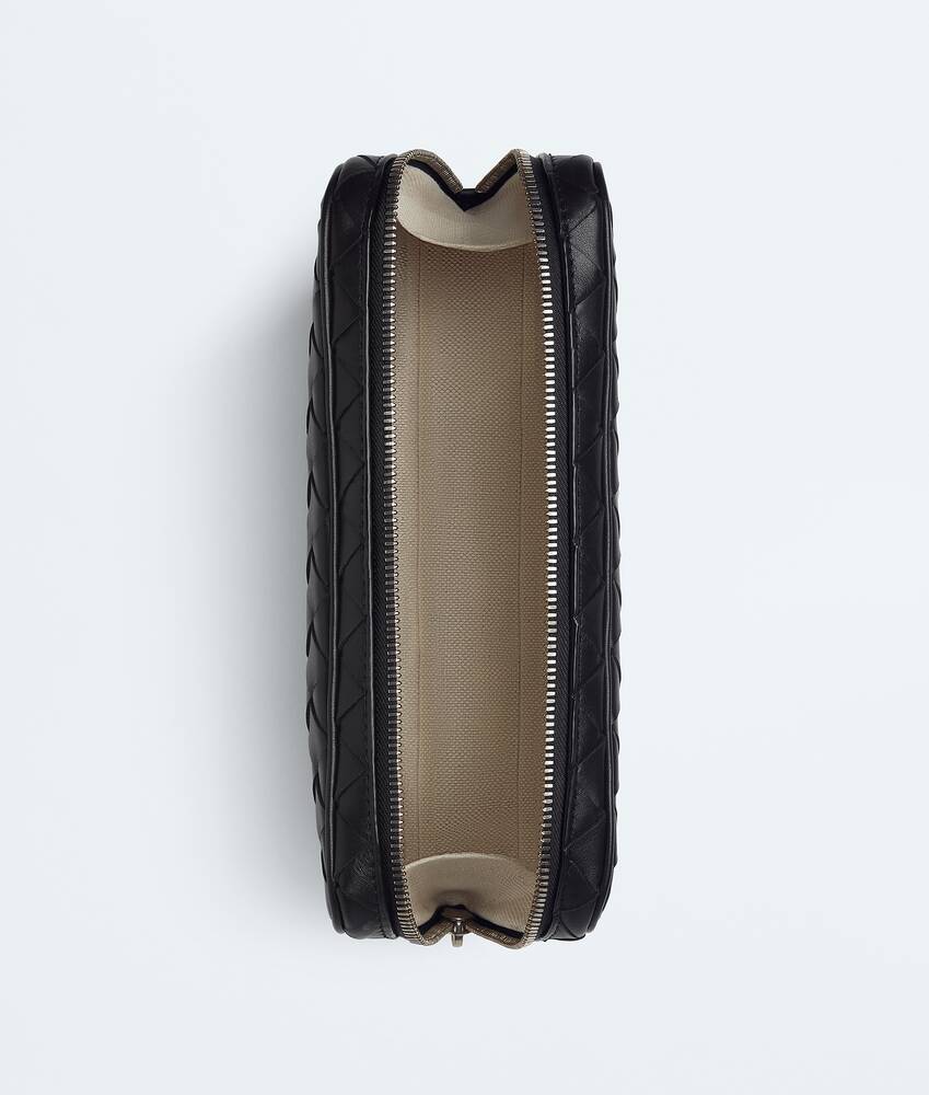 Men's Intrecciato Medium Organizer in Black Bottega Veneta France EN - Image 3