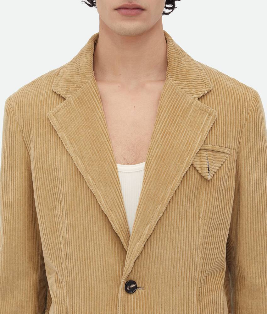 Men's Corduroy Jacket in Pale oak Bottega Veneta United States EN - Image 5