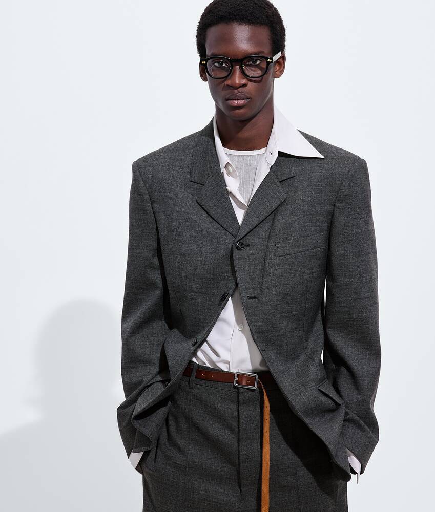 Intrecciato Panthos Eyeglasses in Black/transparent Bottega Veneta Greece EN - Image 2
