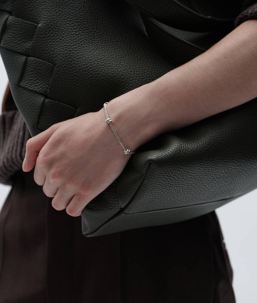 Ele's Pulseira Knot em Silver Bottega Veneta Brasil PT - Image 2