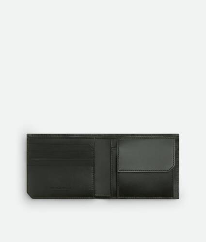 Men's Intrecciato Piccolo Bi-Fold Wallet With Coin Purse in Dark green Bottega Veneta Macao SAR China EN - Image 2